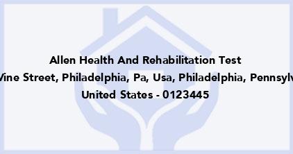 Allen Health And Rehabilitation Test
